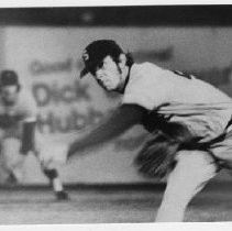 Larry Gura, temporarily with the Spokane Indians, pitching against the Sacramento Solons