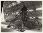Hanger with equipment and dirigible
