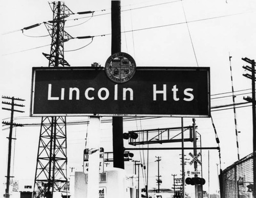 Lincoln Heights sign