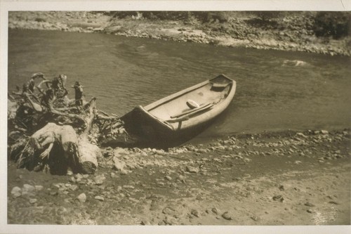 Dugout canoe, Trinity River. 1934