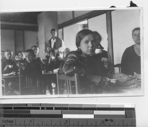 English class at the Dalian Academy, Dalian, China, 1935