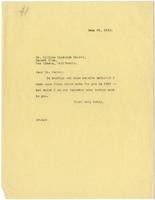 Letter from Julia Morgan to William Randolph Hearst, June 25, 1923