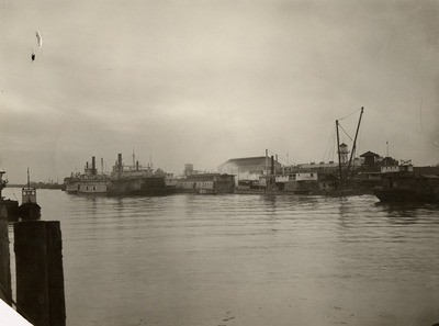 Stockton - Harbors - 1940s: Northwest view of channel