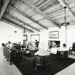 Interior of club house at Pueblo Serena Mobile Home Park, Sonoma, California, about 1971