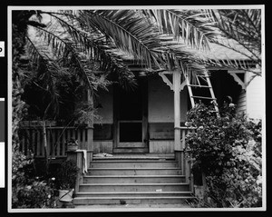 Entrance to the home of Don Miguel Yorba on Rancho Boca de la Playa two miles south of San Juan Capistrano, 1939
