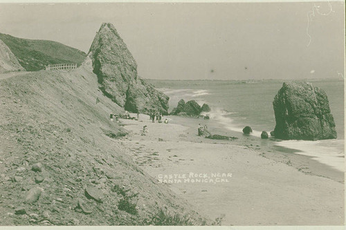 Castle Rock on the beach near Santa Monica, Calif