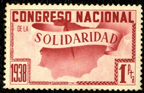 Spanish Civil War Stamp: Solidarity