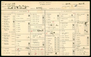 WPA household census for 2727 EAST FIFTH STREET, Los Angeles
