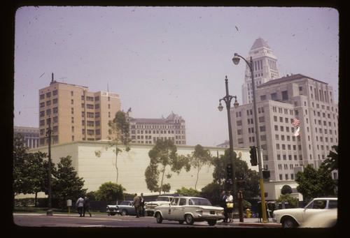Civic Center from 1st and Hill Streets