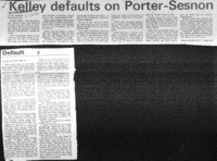 Kelley defaults on Porter-Sesnon