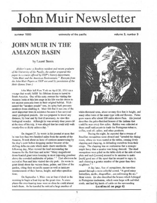 John Muir Newsletter, Summer 1993