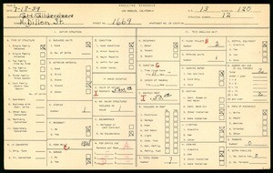 WPA household census for 1669 NORTH DILLON STREET, Los Angeles