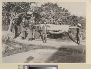Machila or litter, Blantyre, Malawi, ca.1910