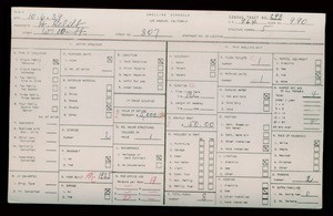 WPA household census for 807 W 10TH STREET, Los Angeles County