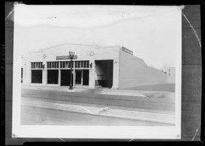 Retouched building, brick side, 717 South San Pedro Street, Los Angeles, CA, 1929