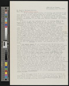 Clara I. Van Ravn, letter, 1932-07-04, to Hamlin Garland