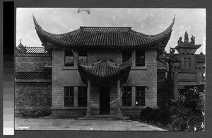 Temple roof, Sichuan China, ca.1900-1920
