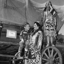 Native American Royalty on a Covered Wagon