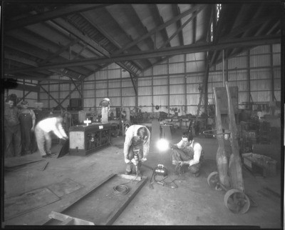 Factories - Stockton: Interior of unidentified factory