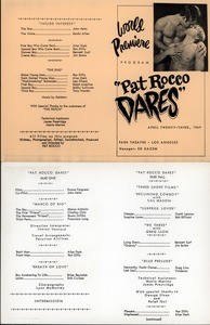 Program for "Pat Rocco Dares"