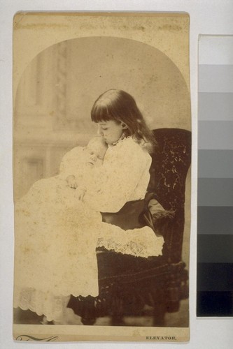 Daisy Taber, 9 years. Louise Taber. [Photograph by Isaiah West Taber.]