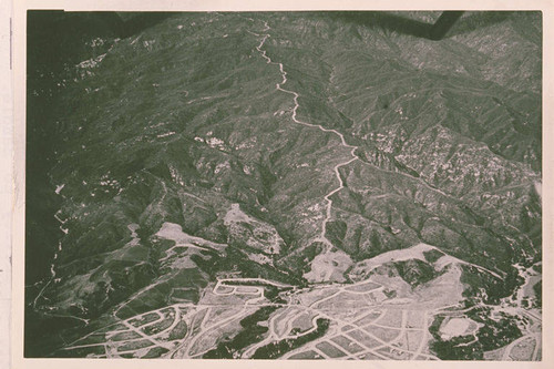 Aerial of Rustic Canyon and the surrounding area