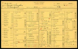 WPA household census for 221 N RAMPART, Los Angeles