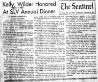 Kelly, Wilder Honored at SLV Annual Dinner
