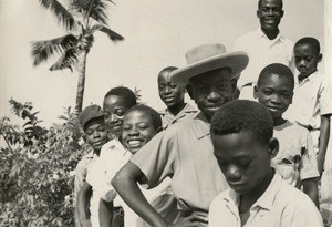 Pupils of the mission school, in Lambarene, Gabon
