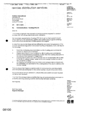 [Letter from Brett Kay-Hards to N Senic regarding communications-touareg SA]