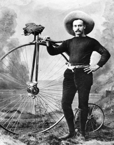 S. C. Spier and his bicycle