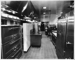 Interior view of the Los Angeles County Courthouse cafeteria bakery, 1959