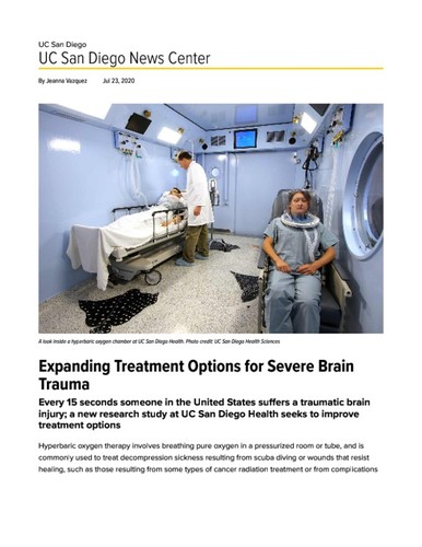Expanding Treatment Options for Severe Brain Trauma
