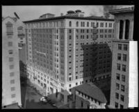 Bird's-eye view of the Biltmore Hotel, Los Angeles, [1920s?]