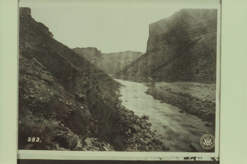 Lower end of Soap Creek Rapid, Marble Canyon