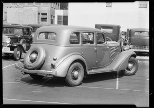 Auburn sedan, Sol Bloome, owner, Southern California, 1934
