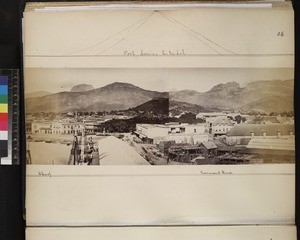 Panoramic view of Port Louis citadel, Mauritius, ca. 1870