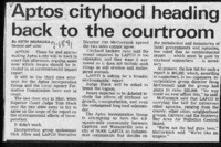 Aptos cityhood heading back to the courtroom