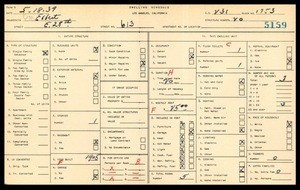 WPA household census for 613 EAST 28TH STREET, Los Angeles