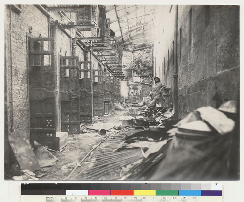 County Jail on Broadway. [Interior, Hall of Justice, Kearny St.]