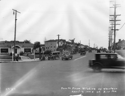 Western Avenue, south from Wilshire Boulevard