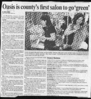Oasis is county's first salon to go 'green