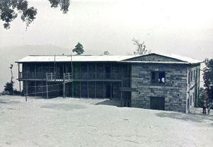 Nepal, Gorkha District. The village school in Namjung, where the Danish UMN Missionary Tove Mad