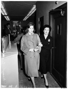 Cheryl Crane (appears in court), 1958