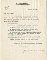 Letter from Joseph Willicombe to Julia Morgan, November 10, 1928