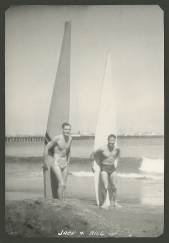 Jack Moore and Bill Grace at Cowell Beach