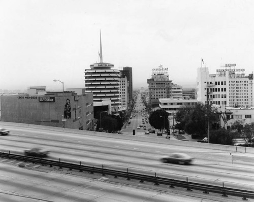 Capitol Records Building in Hollywood, view 1