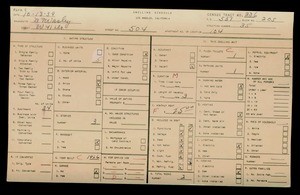WPA household census for 504 W 41ST, Los Angeles County