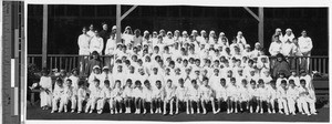 First Communion class at St. Anthony's, Kalihi, Honolulu, Hawaii, May 22, 1938