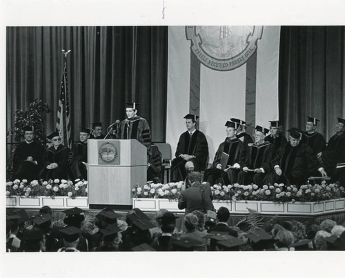 Inauguration of David Davenport, 1985
